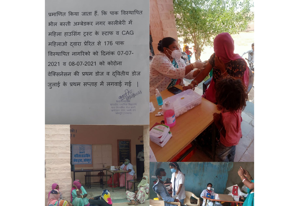 MHT co-facilitates special vaccination camps for urban poor