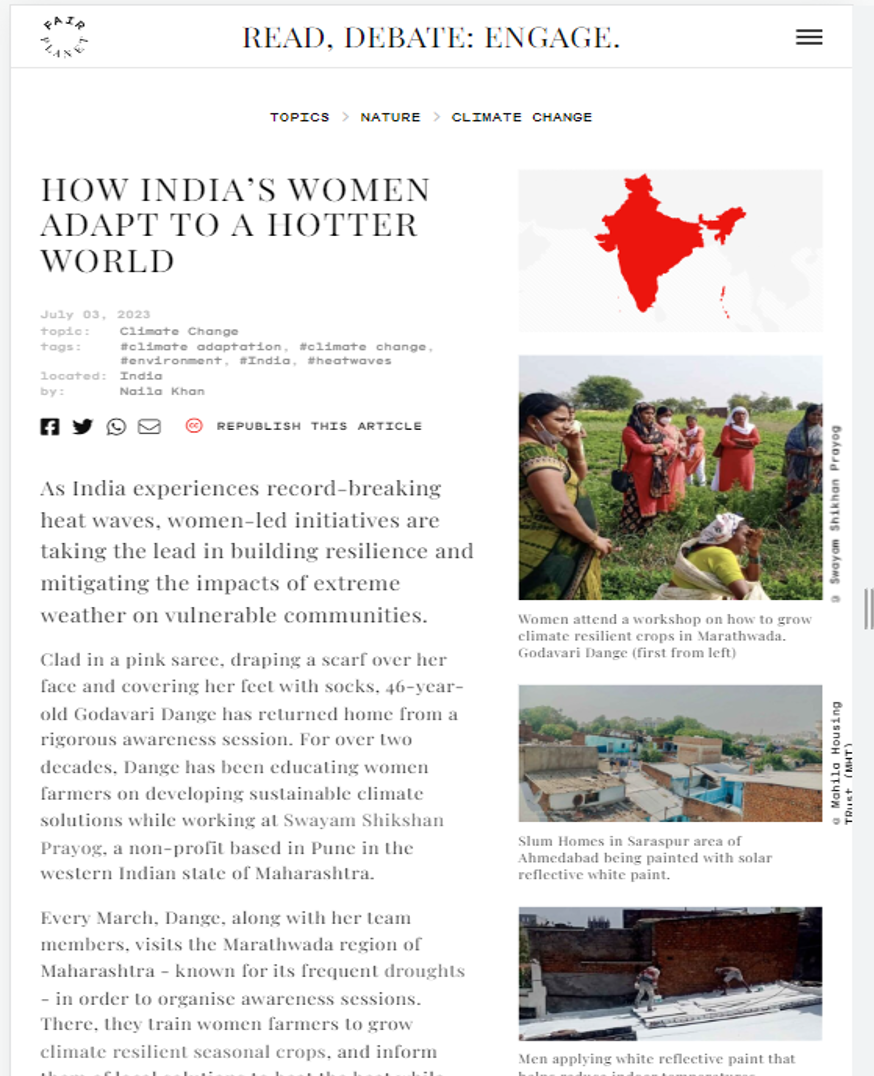 HOW INDIA’S WOMEN ADAPT TO A HOTTER WORLD