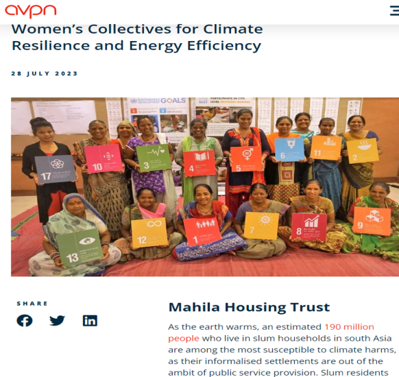 Women’s Collectives for Climate Resilience and Energy Efficiency