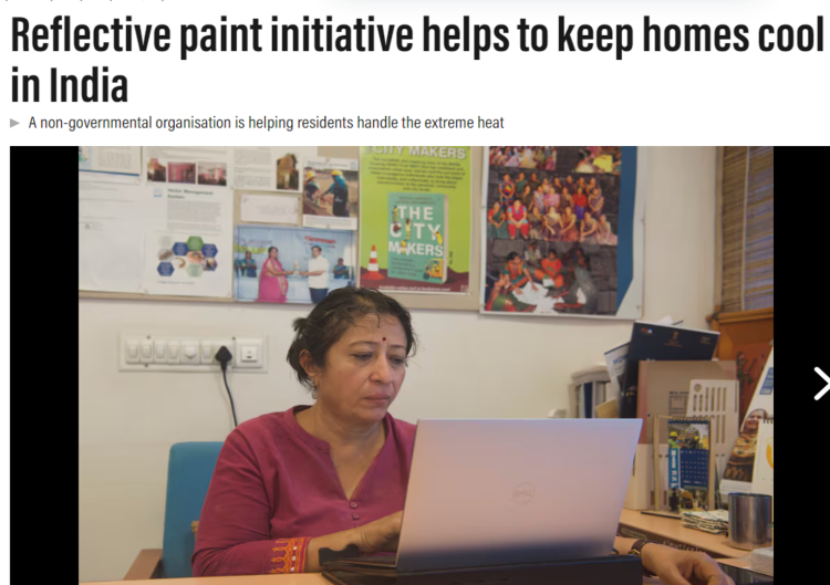 Reflective paint initiative helps to keep homes cool in India