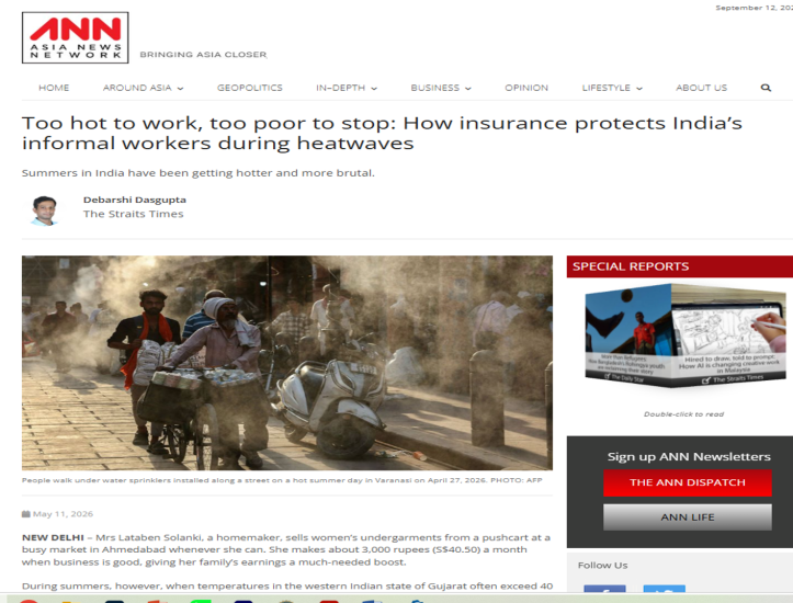 Too hot to work, too poor to stop: How insurance protects India’s informal workers during heatwaves
