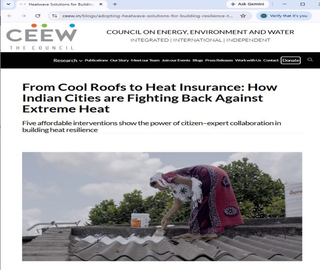 From Cool Roofs to Heat Insurance: How Indian Cities are Fighting Back Against Extreme Heat