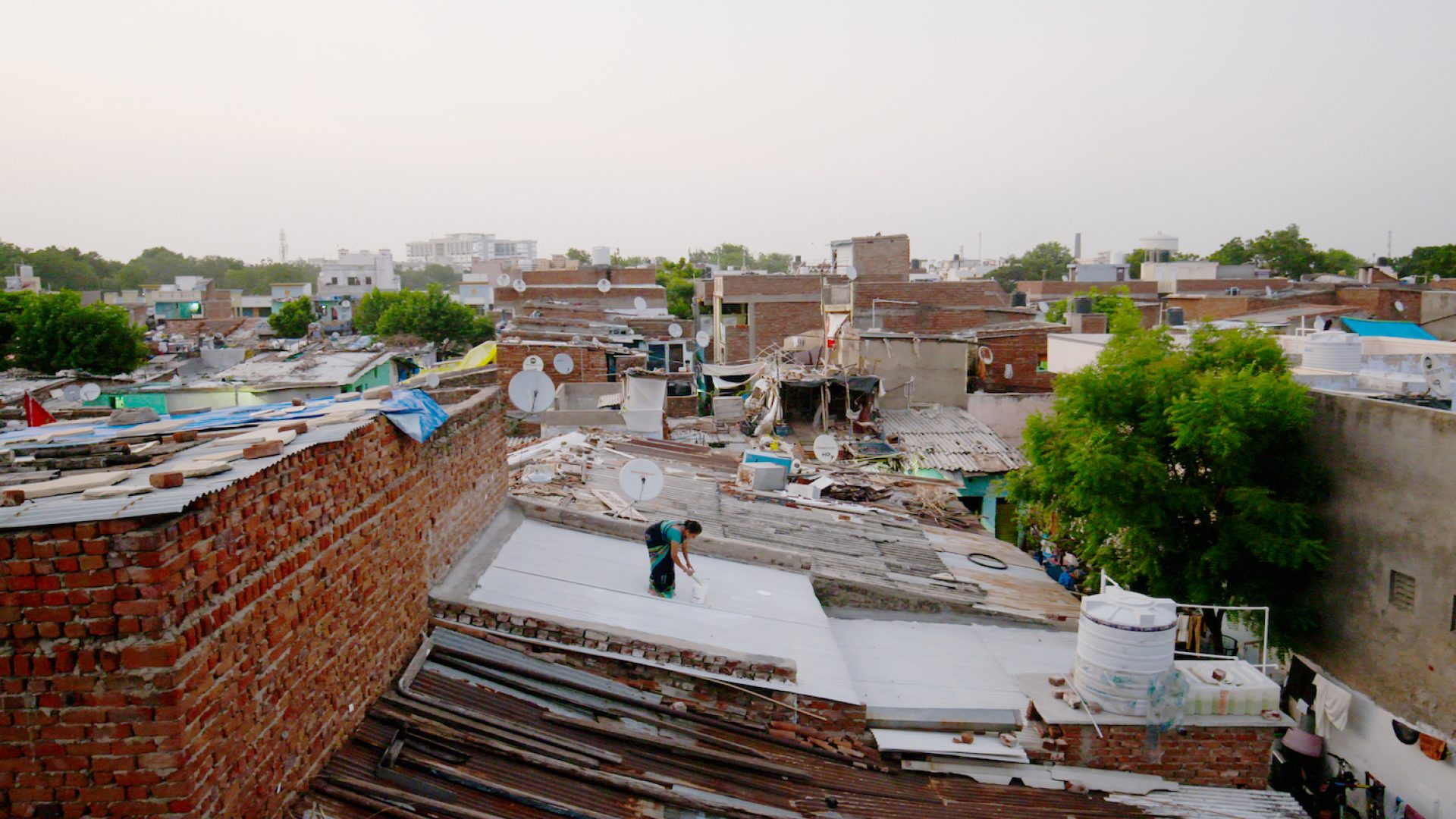 solar-reflective-paint-roof-MHT-Ahmedabad-India-reduce temprature by 4 to 5 degree Celsius